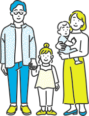 Aさんご家族の場合 イメージ